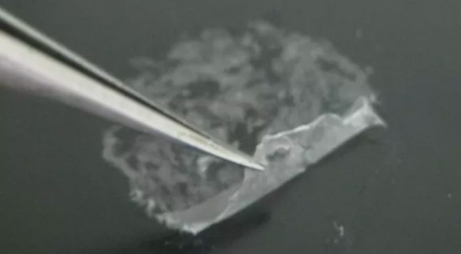 The nanosheets act like Saran Wrap for wounds.